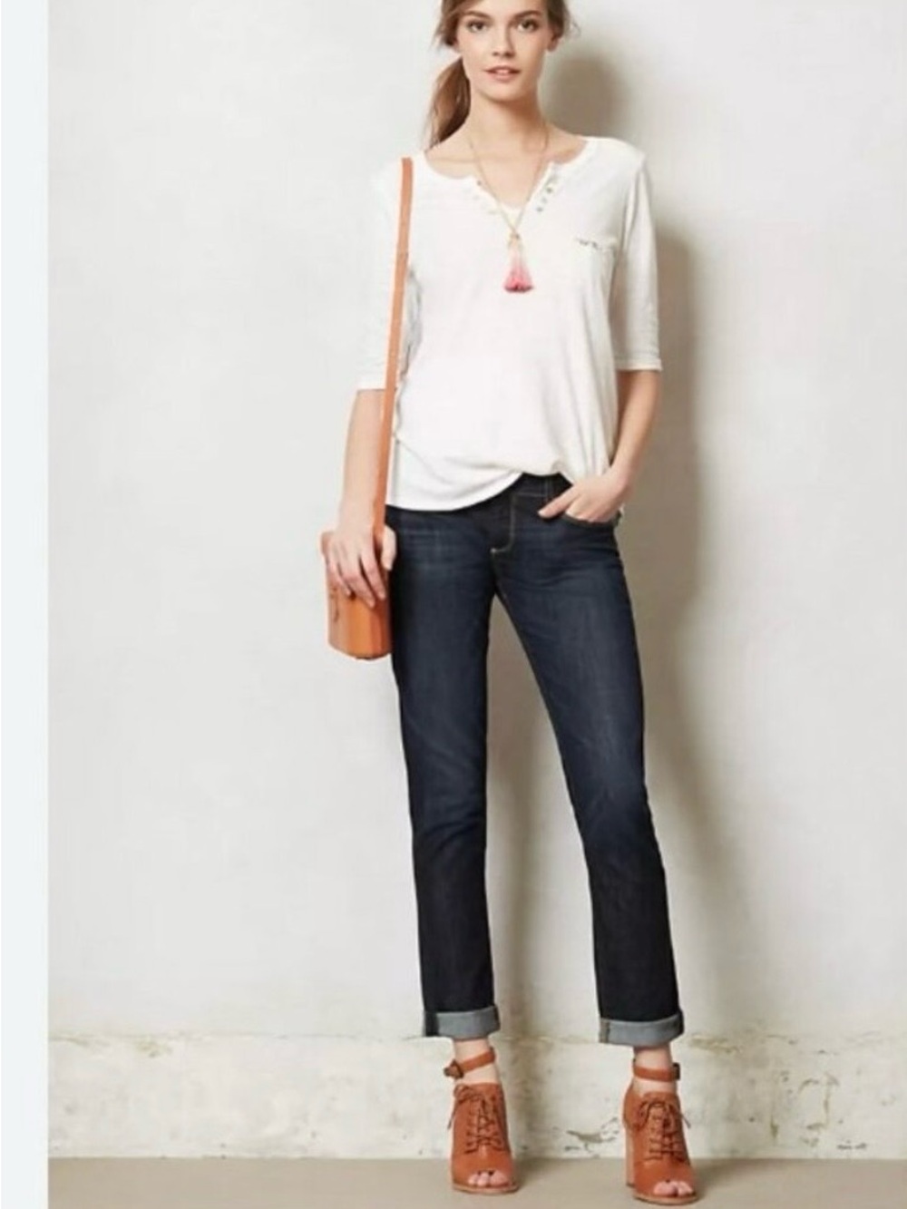 PAIGE Dark Blue Jimmy Jimmy Skinny Boyfriend Jeans